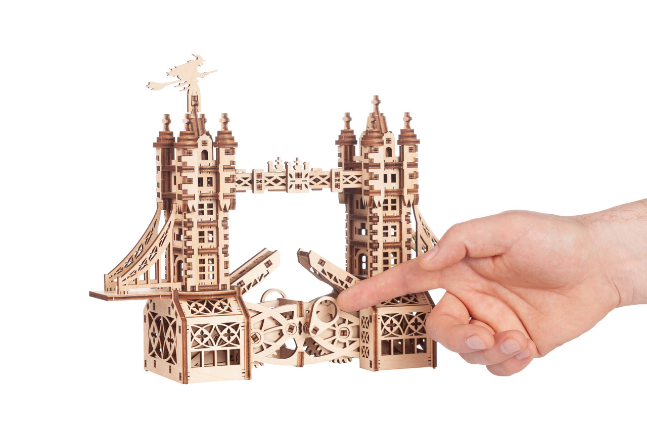 3D Mechanical Wooden Model & Puzzle TOWER BRIDGE MrPLAYWOOD