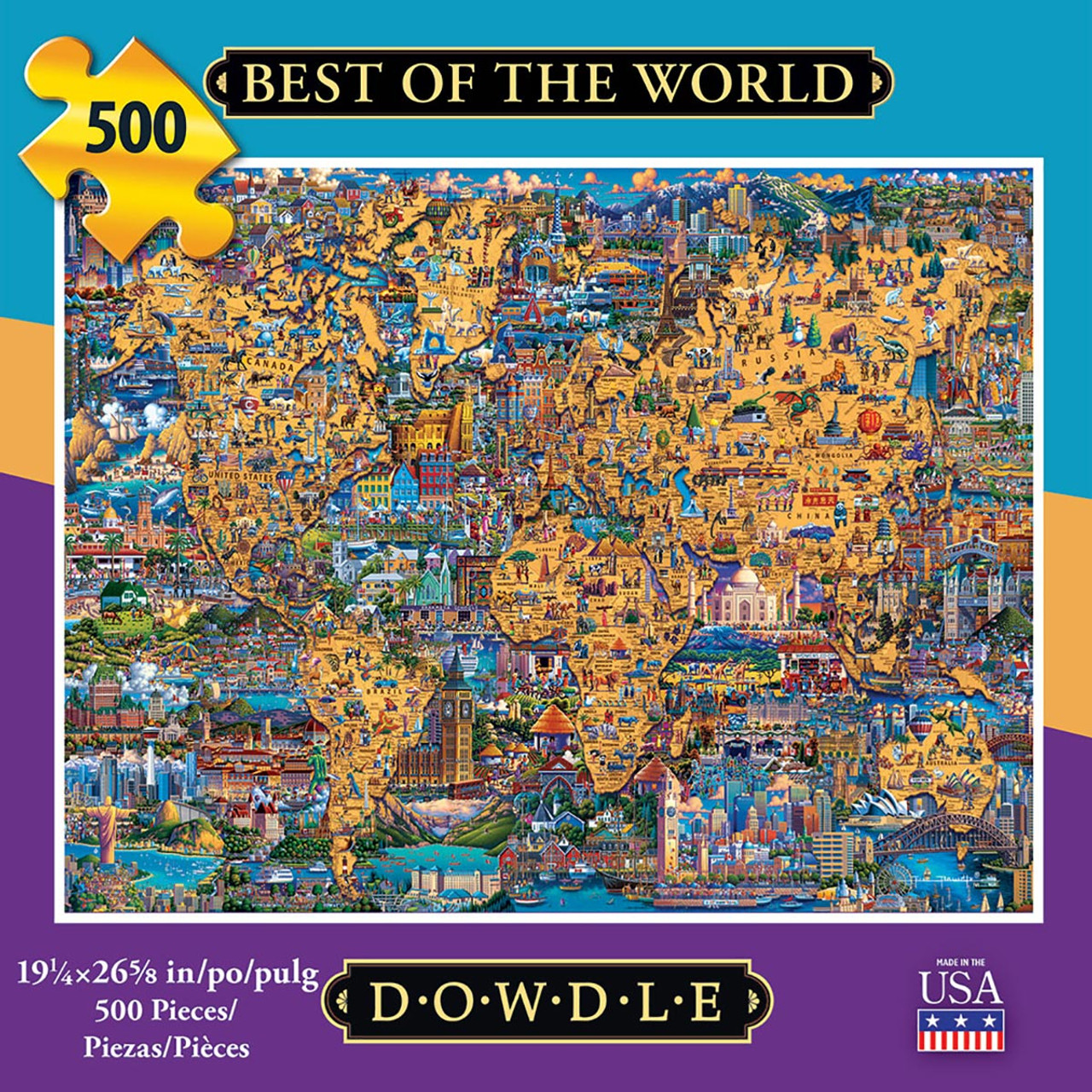 Best of the World 500 Piece Jigsaw Puzzle | Dowdle