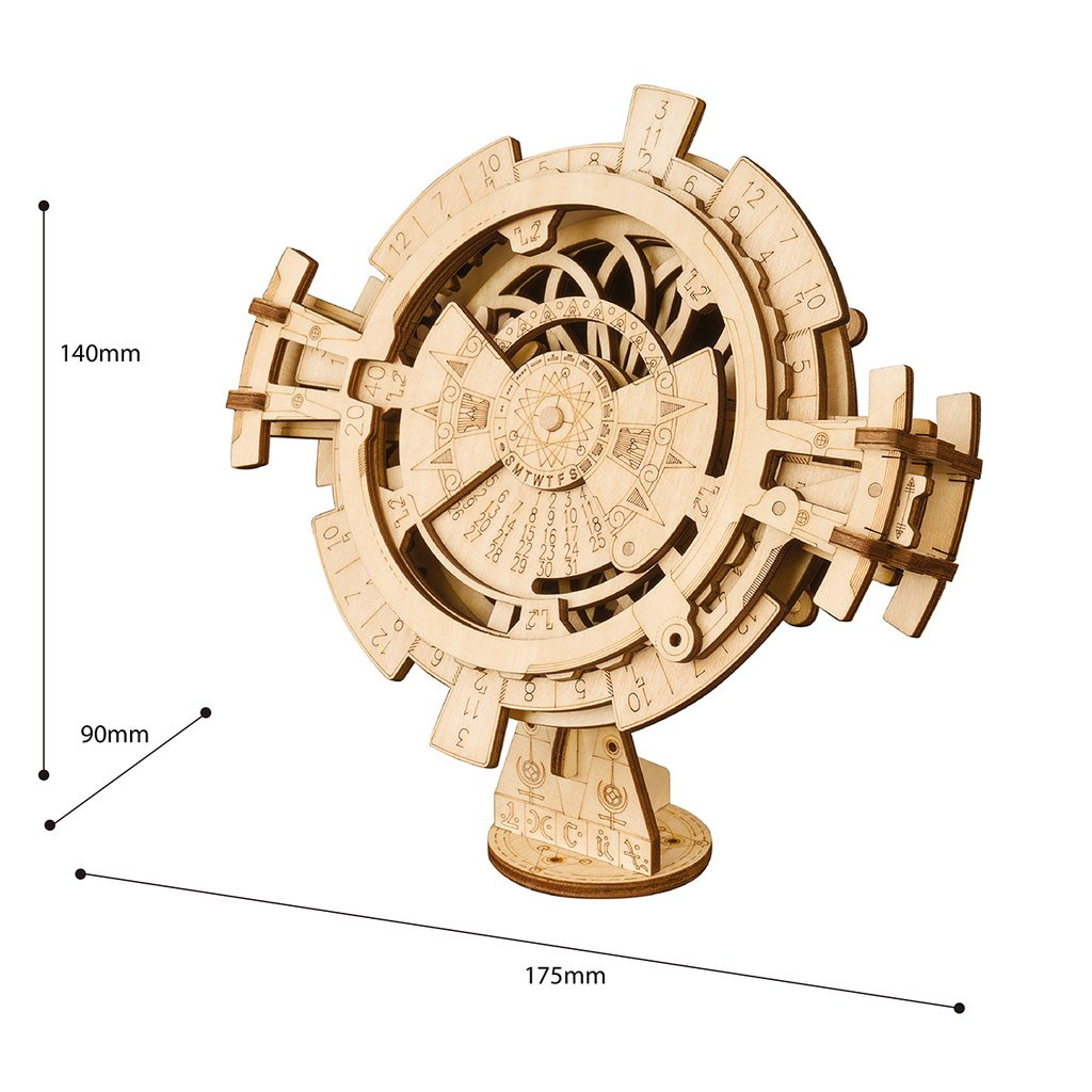 Perpetual Calendar Wooden Model Kit | Rokr - Tri-M Specialty Products