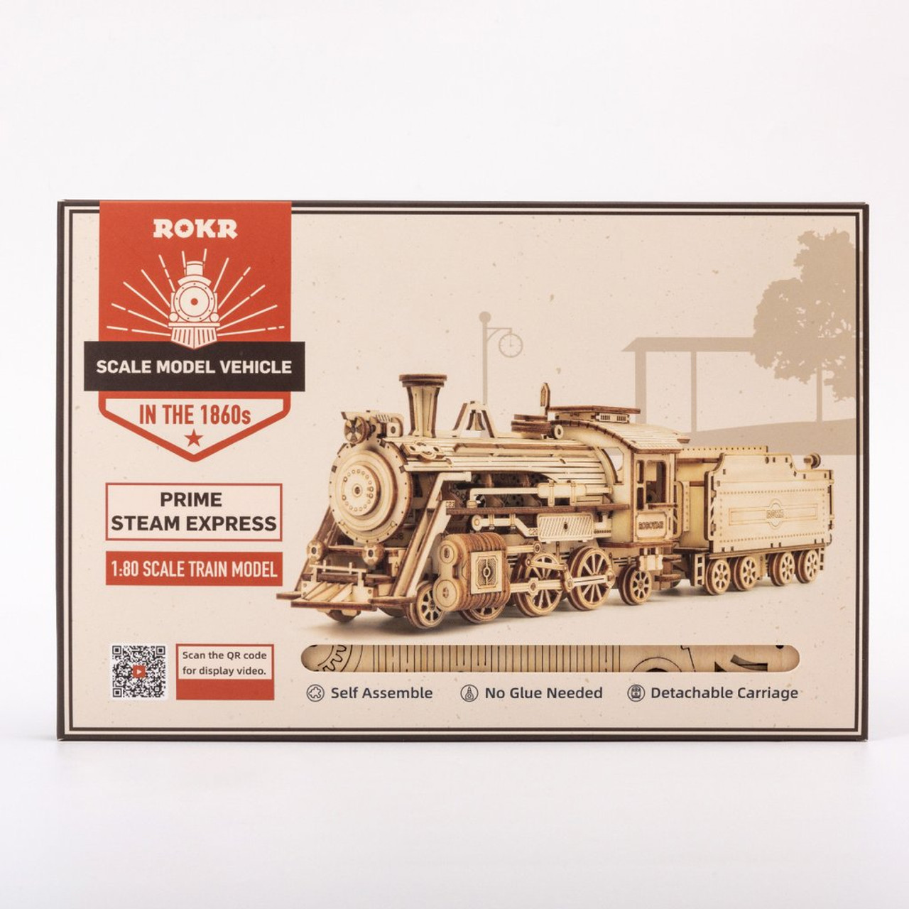 rokr wooden train