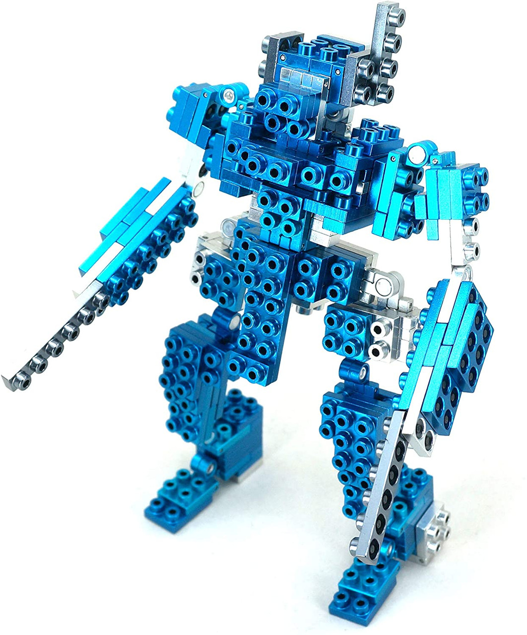 T-Rex, Mecha, Sparrow: 3 in 1 - Azure Blue - Metal Designer