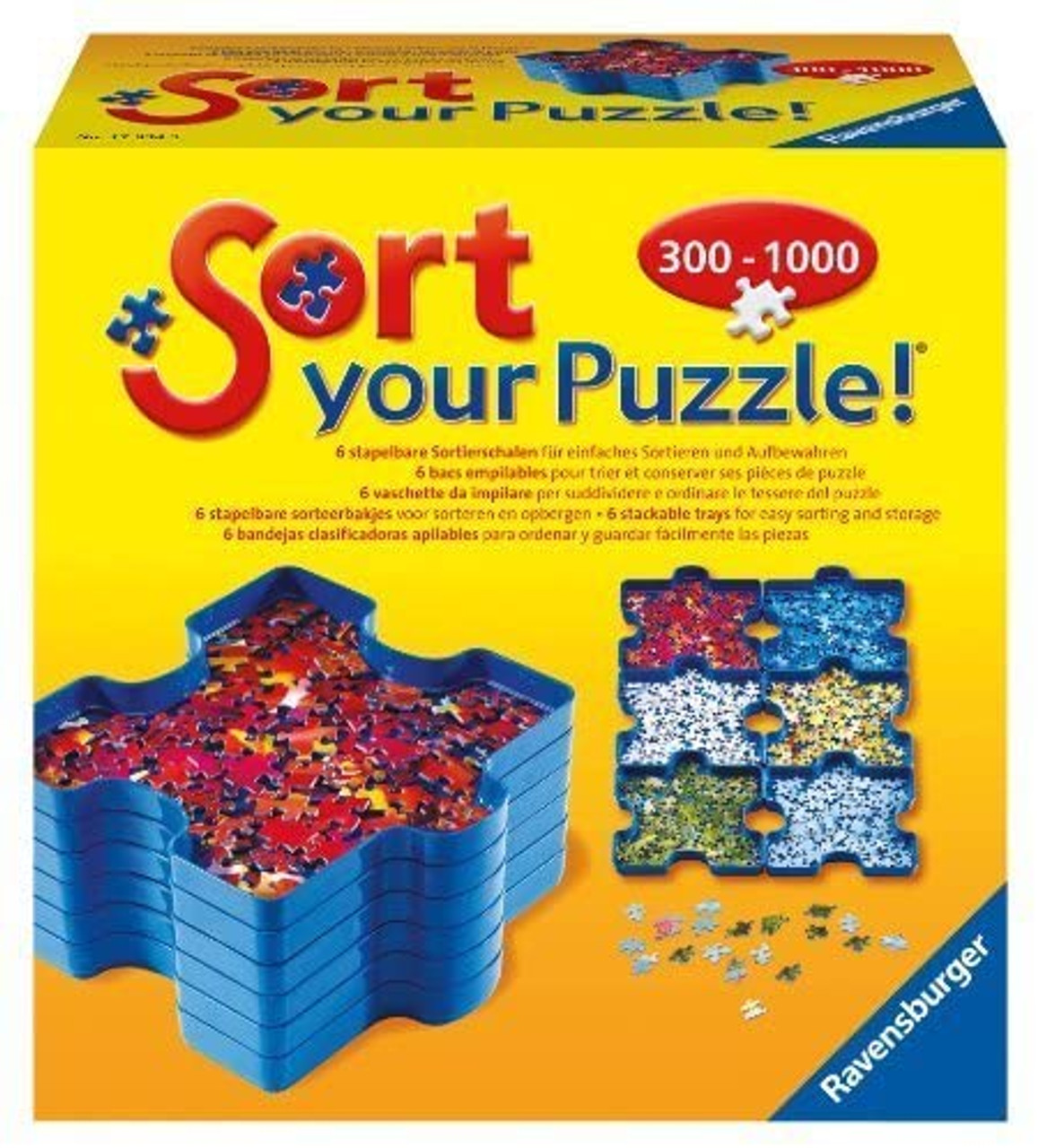 Ravensburger 17930 Puzzle Sorting Trays, Sort & Go!