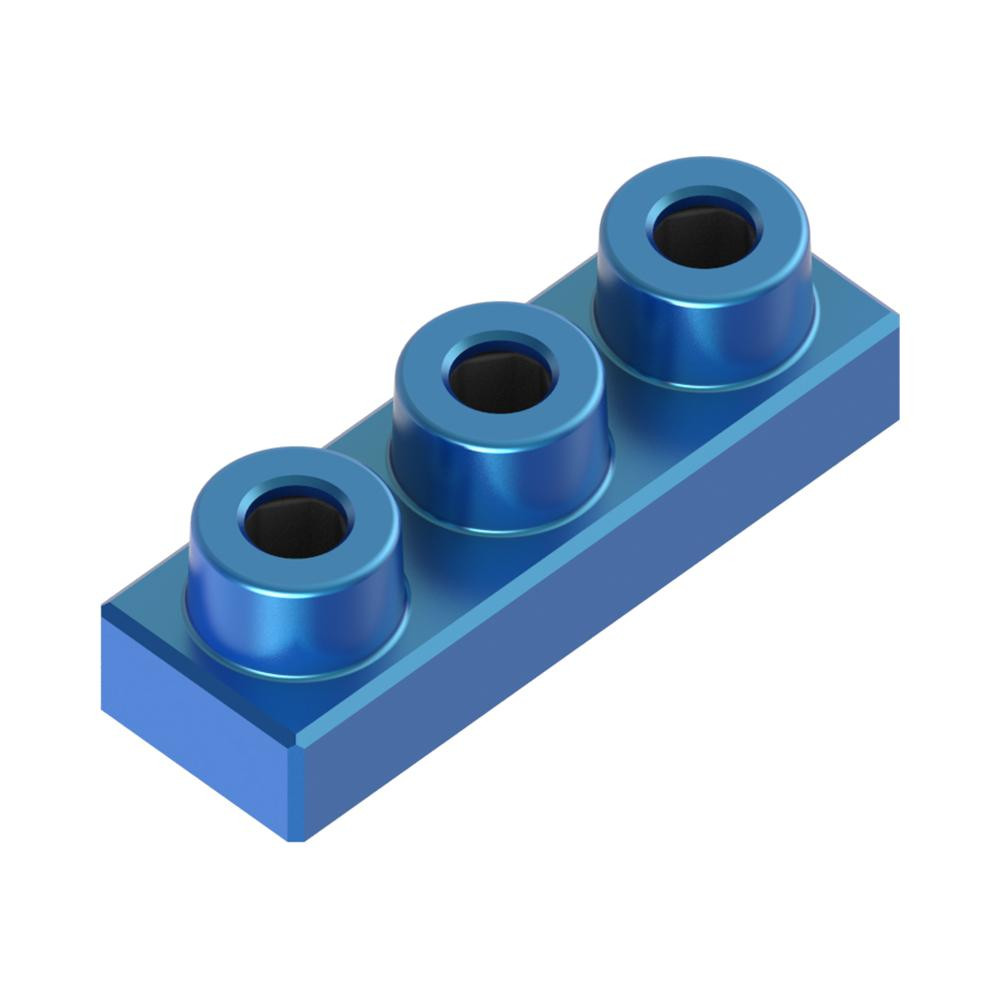 Metomics Block 1x3 Plate Azure Blue *Quantity 55* Metal Designer Building Blocks ...