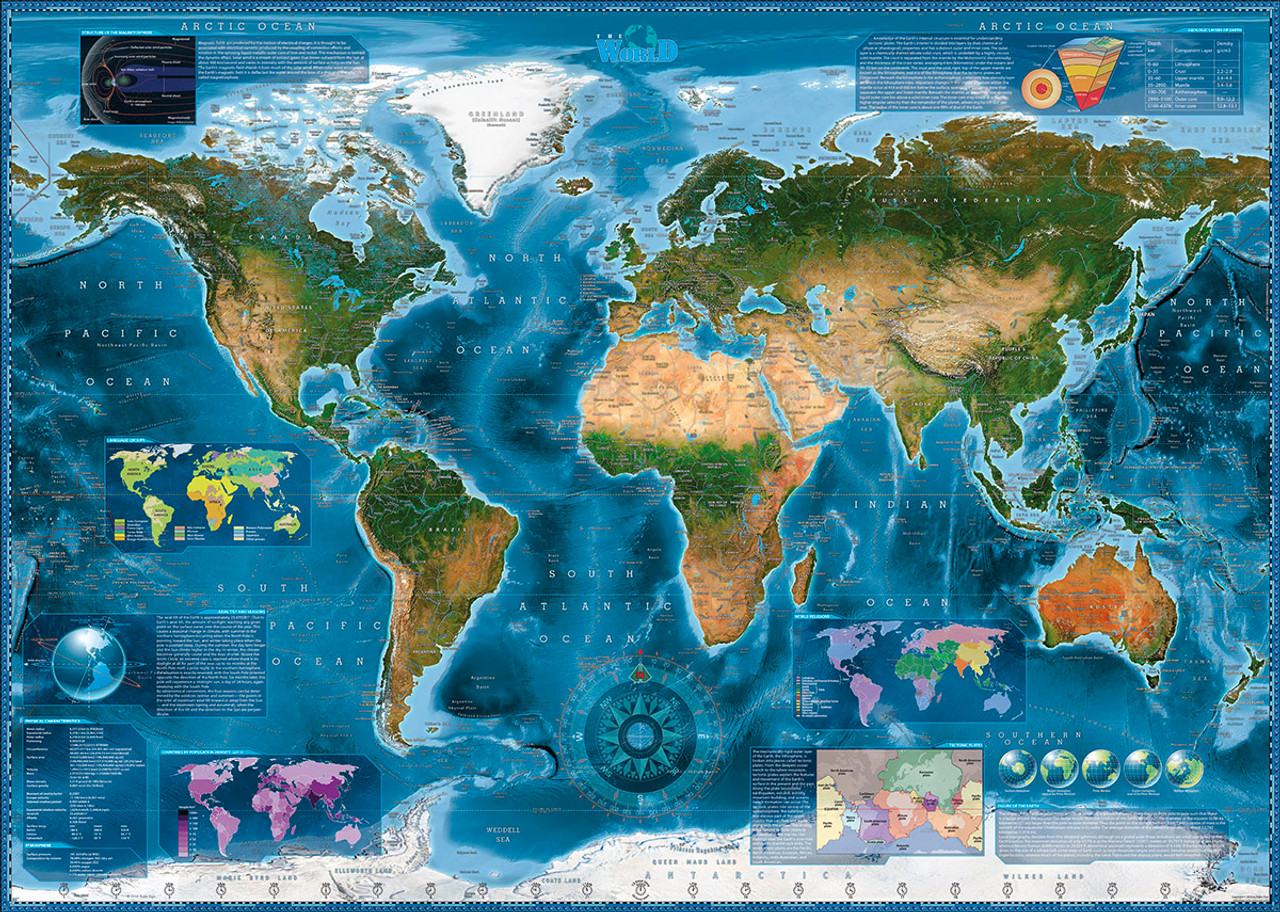 ジグソーパズル HEYE PAZZLE(2000piece) Map Art 29845 Satellite Map