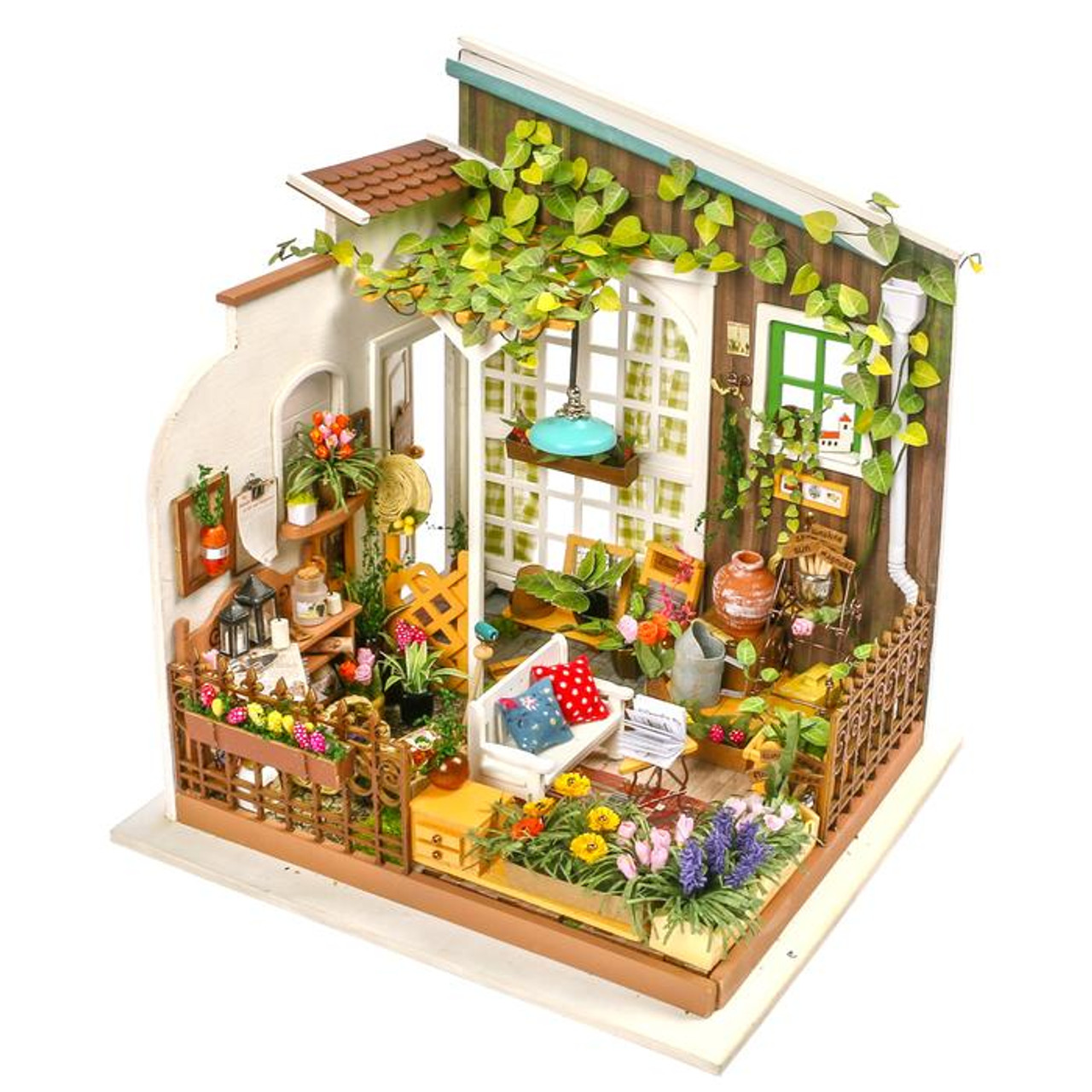 Robotime Rolife Dreamy Garden House DIY Dollhouse Miniature Mini