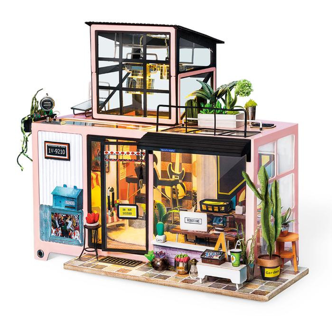 DIY Music Studio Miniature Doll House Kit 1:24 With Light -  Canada
