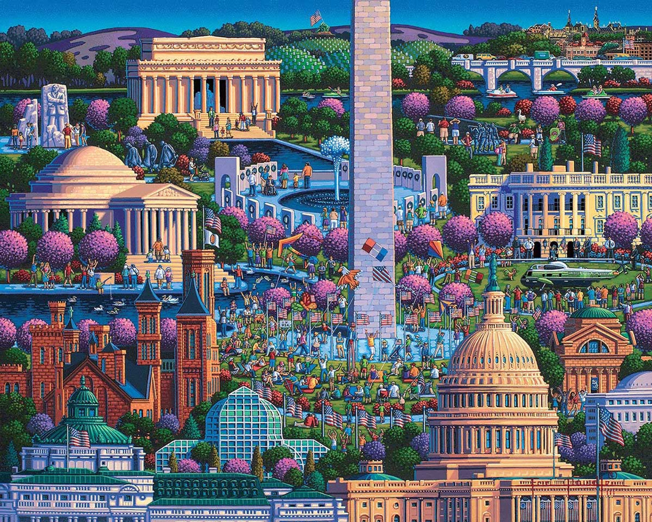 Washington Dc Mall 1000 Piece Jigsaw Puzzle Dowdle Tri M Specialty Products