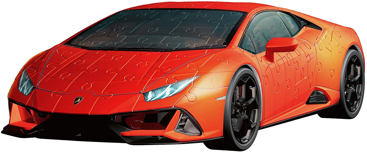 Puzzle 3D Lamborghini Huracan Evo Orange 108 pièces 1/18