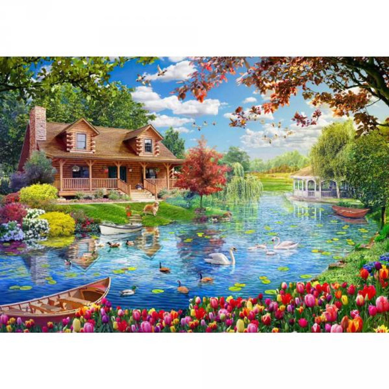 Little House on the Lake 5000 Piece Jigsaw Puzzle