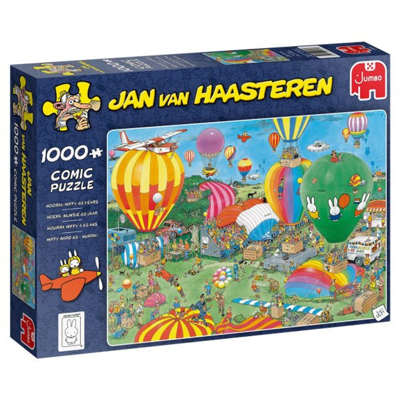 fontein defect Vrijwillig Hooray Miffy 65" JVH 1000 Piece Jigsaw Puzzle | Jumbo - Tri-M Specialty  Products