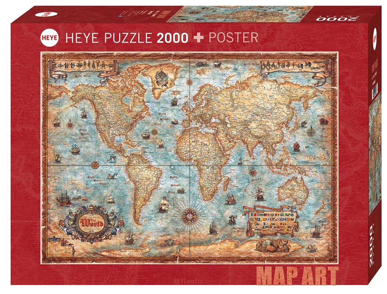 Pirates Map 2000 Piece Jigsaw Puzzle