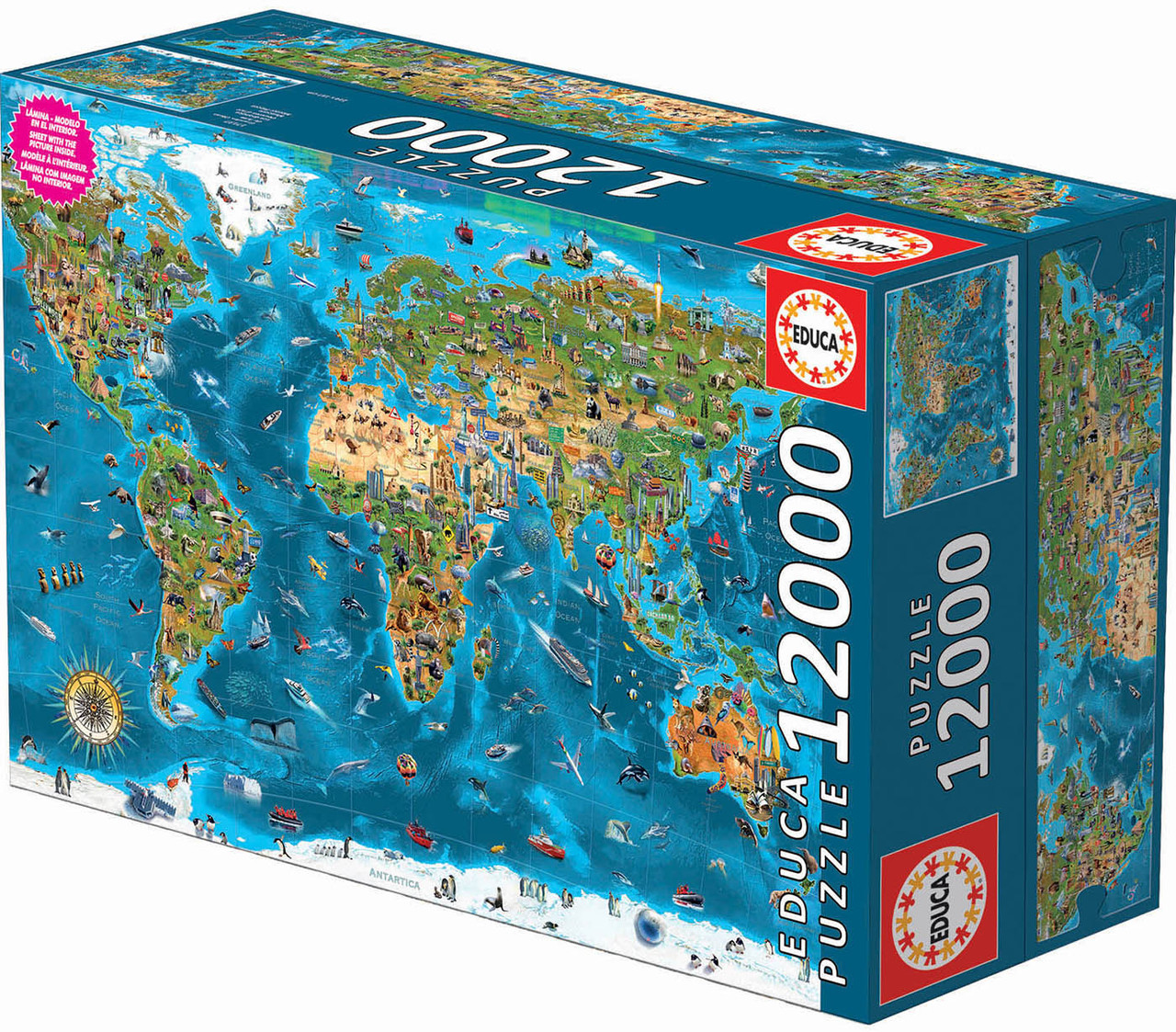 Distracción Madison Lago taupo Wonders of the World" 12,000 Piece Jigsaw Puzzle | Educa - Tri-M Specialty  Products