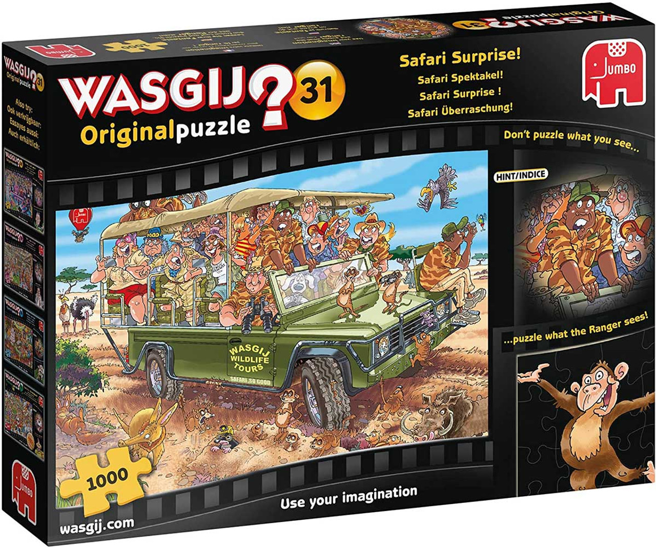Safari Surprise!" JVH #31* 1000 Jigsaw Puzzle Jumbo - Tri-M Specialty Products