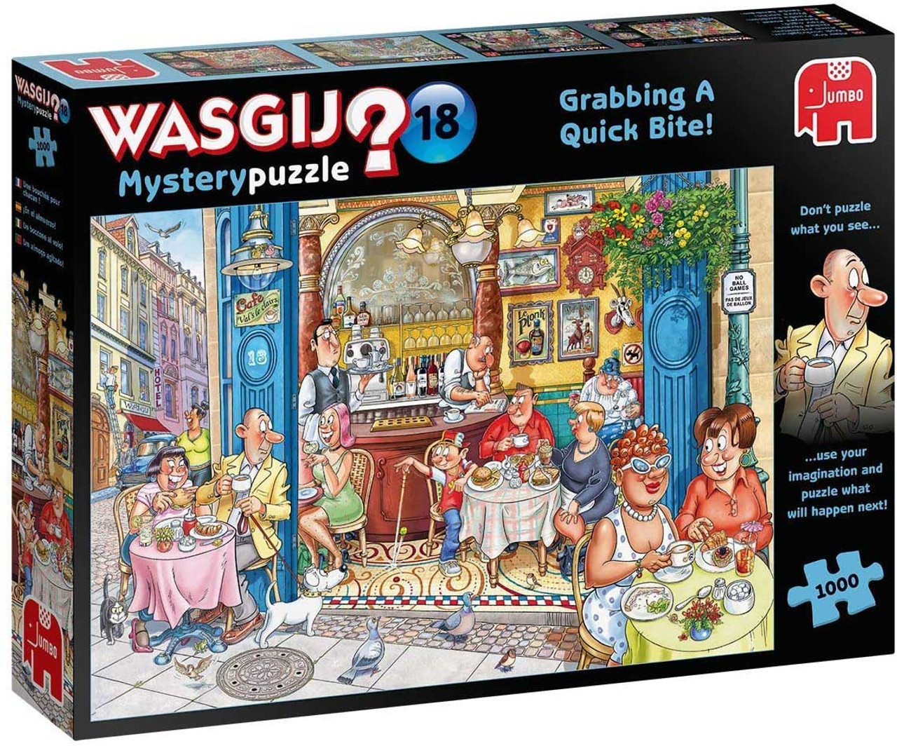 slijtage Vervelend verontschuldiging Grabbing a Quick Bite" JVH *WASGIJ Mystery #18* 1000 Piece Jigsaw Puzzle |  Jumbo - Tri-M Specialty Products