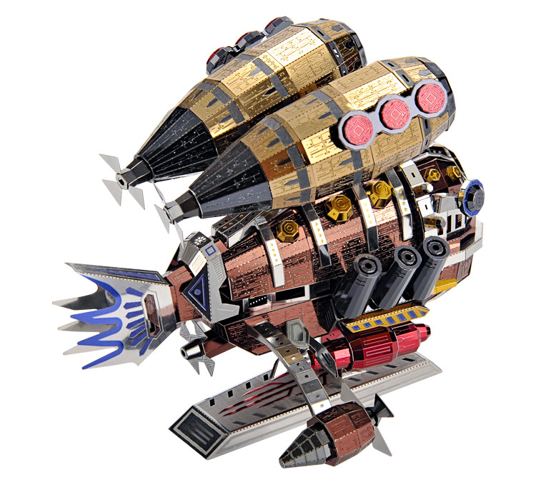 "Whale Base" Steampunk Airship Metal Model Kit Microworld TriM