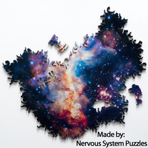 "Infinite Galaxy 2" Wooden Jigsaw Puzzle 236 Pieces | Nervous System