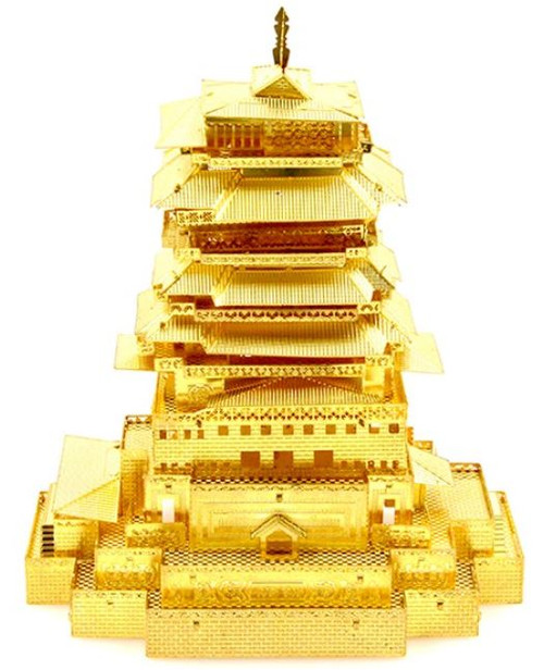 Yuewang Tower - Gold - Metal Model Kit | Microworld