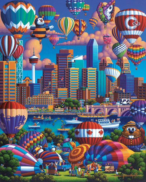 Above Calgary 1000 Piece Jigsaw Puzzle | Dowdle