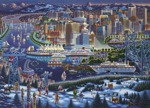 "Vancouver" 1000 Piece Jigsaw Puzzle | Dowdle "Vancouver" 1000 Piece Jigsaw Puzzle | Dowdle