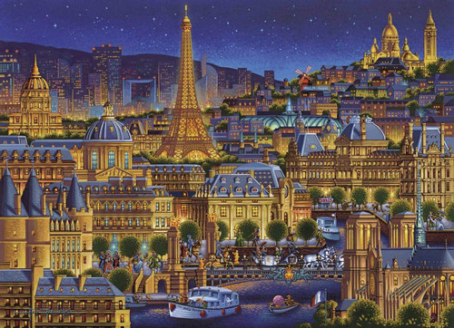 Paris City of Lights 1000 Piece Jigsaw Puzzle | Dowdle