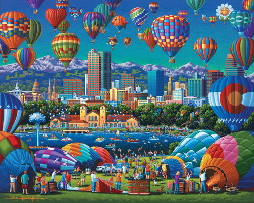 Above Denver 500 Piece Jigsaw Puzzle | Dowdle