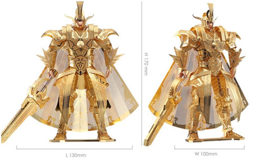 The Colonel of Qin Empire - Gold - Metal Model Kit | Piececool