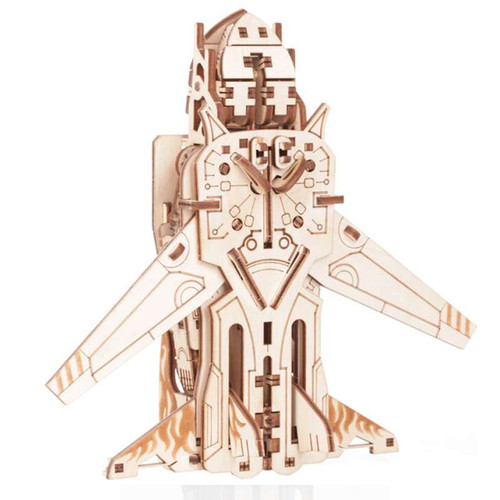 "Transformer Robot-Airplane" Mechanical Wooden Model Kit | Mr. Playwood