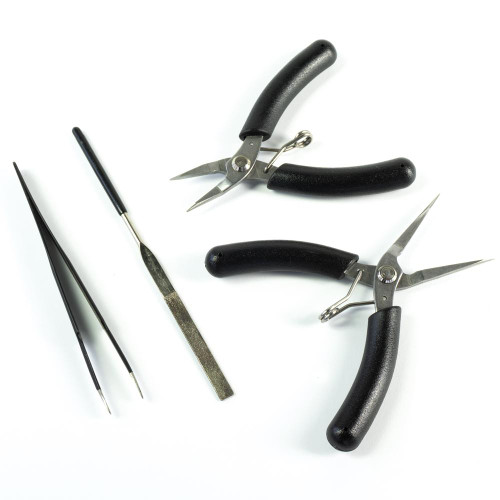 10 Pieces Metal Diy Model Tool Sets Metal Earth Model Kits, 3 Different  Style Nose Pliers And Tab Edge Cylinder Cone Shape Bending Assist Tools For  3d