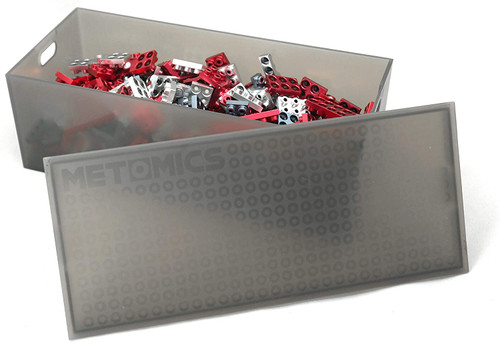 Metomics Block T-Rex, Mecha, Sparrow: 3 in 1 - Ruby Red - Metal Designer Building ...