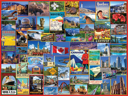 "Best Places in Canada" 1000 Piece Jigsaw Puzzle | White Mountain
