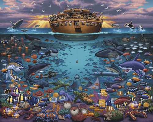 "Noah's Ark Under the Sea" 500 Piece Jigsaw Puzzle | Dowdle