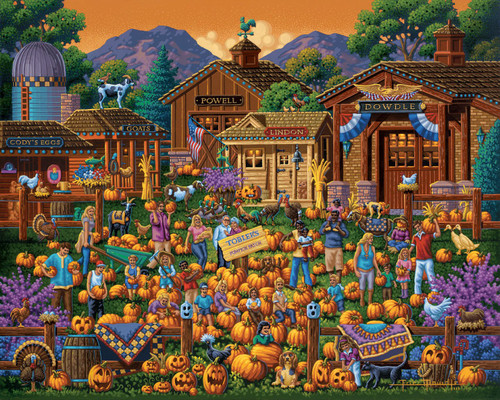 "Toblers Pumpkin Patch" 500 Piece Jigsaw Puzzle | Dowdle