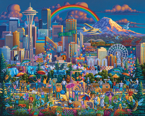 "I Love Seattle" 1000 Piece Jigsaw Puzzle | Dowdle