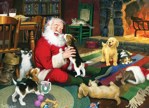 "Santa's Playtime" 1000 Piece Jigsaw Puzzle | Cobble Hill