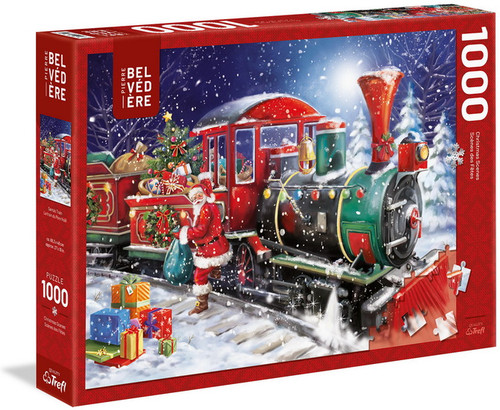 "Santa's Train" 1000 Piece Jigsaw Puzzle | Trefl