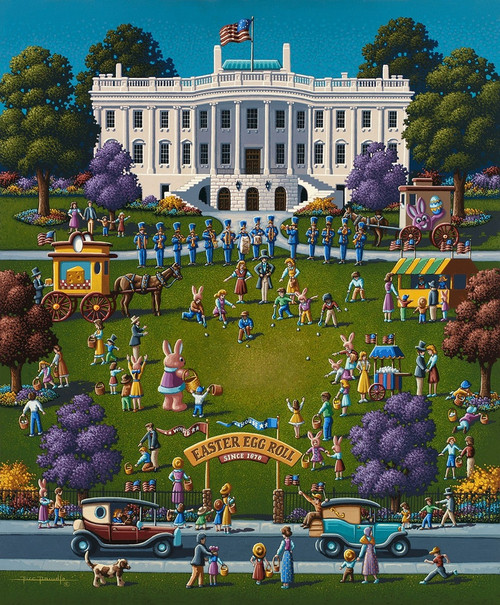 "White House Easter" 500 Piece Jigsaw Puzzle | Dowdle