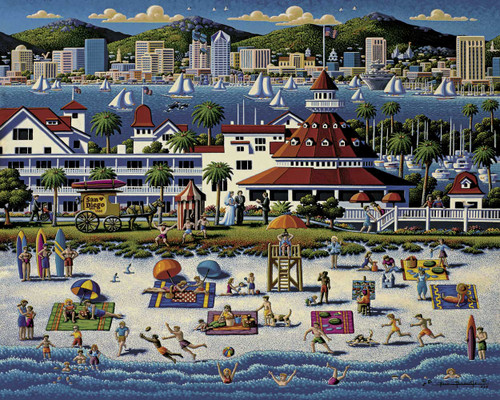 "San Diego" 500 Piece Jigsaw Puzzle | Dowdle