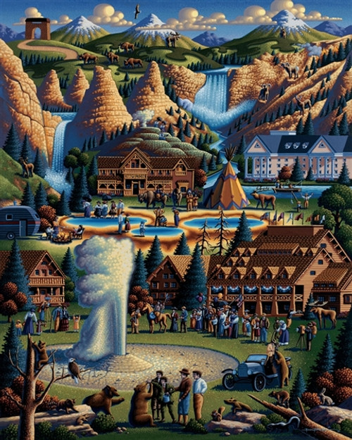 "Yellowstone" 500 Piece Jigsaw Puzzle | Dowdle