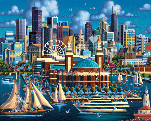"Chicago Navy Pier" 1000 Piece Jigsaw Puzzle | Dowdle