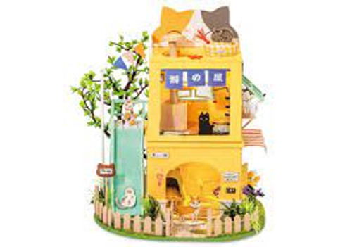 "Cat House" *Build-Your-Own* Dollhouse Kit | Rolife