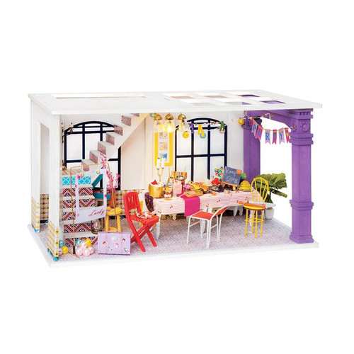 "Party Time" *Build-Your-Own* Dollhouse Kit | Rolife