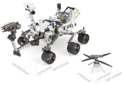 "Mars Rover Perseverance & Ingenuity Helicopter" Metal Model Kit | MMS465 | Metal Earth