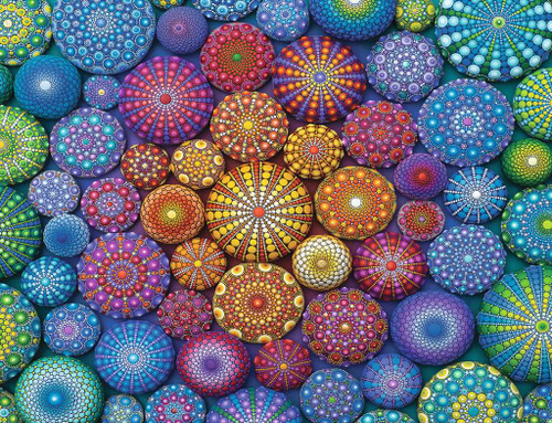 "Radiating Rainbow Mandalas" 2000 Piece Jigsaw Puzzle | Ravensburger