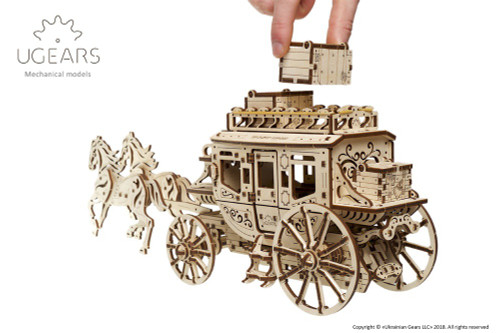 Stagecoach Mechanical Wooden Model | UGears