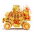 "Princess Carriage: Red & Gold" Metal Model Kit (With LED Lights!) | YM-N051 | MU Models