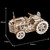 "Tractor" Spring Powered Mechanical Wooden Model Kit | Rokr