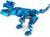 T-Rex, Mecha, Sparrow: 3 in 1 - Azure Blue - Metal Designer Building Blocks | 290pcs | Metomics