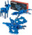 Deer, Gecko, Butterfly: 3 in 1 - Azure Blue - Metal Designer Building Blocks | 150pcs | Metomics