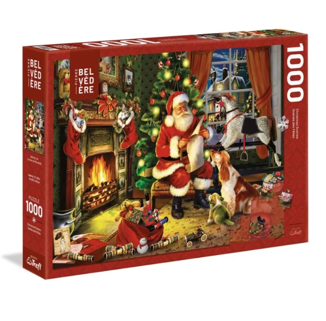 Trefl Santa's Express 1000 Piece Jigsaw Puzzle Prime - 68x48 Cm, Irregular Shapes For Adults