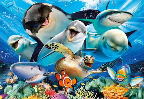 /"Great White Shark 500 Piece Jigsaw PuzzleEduca